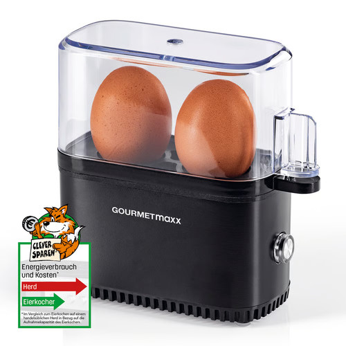 Gourmetmaxx eierkocher schwarz - gourmetmaxx,