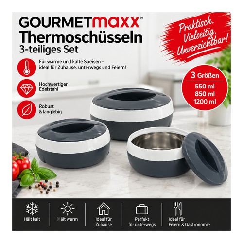 Gourmetmaxx thermoschüsseln - gourmetmaxx,